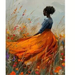 Stunning African American woman Elegant Canvas unframed print 8x12 🔥🔥🔥💗💗